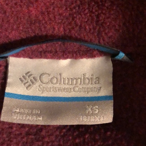 Columbia Raspberry Sweater Fleece Zip Front Jacket - Picture 6 of 8